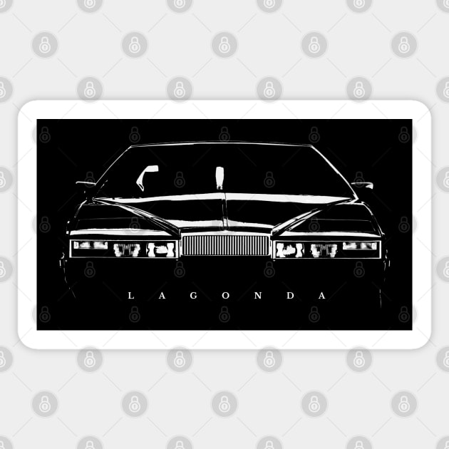 FUTURISTIC 80s LUXURY BRITISH CAR Sticker by Throwback Motors